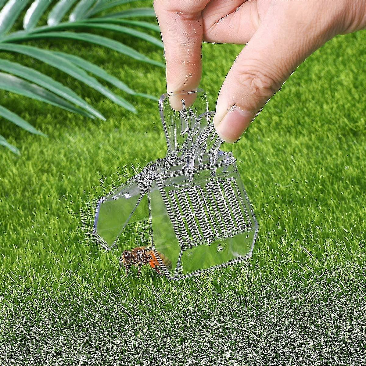 Bee Queen Catcher Plastic Queen Bee Cage Clips Beekeeping Tools 5pcs