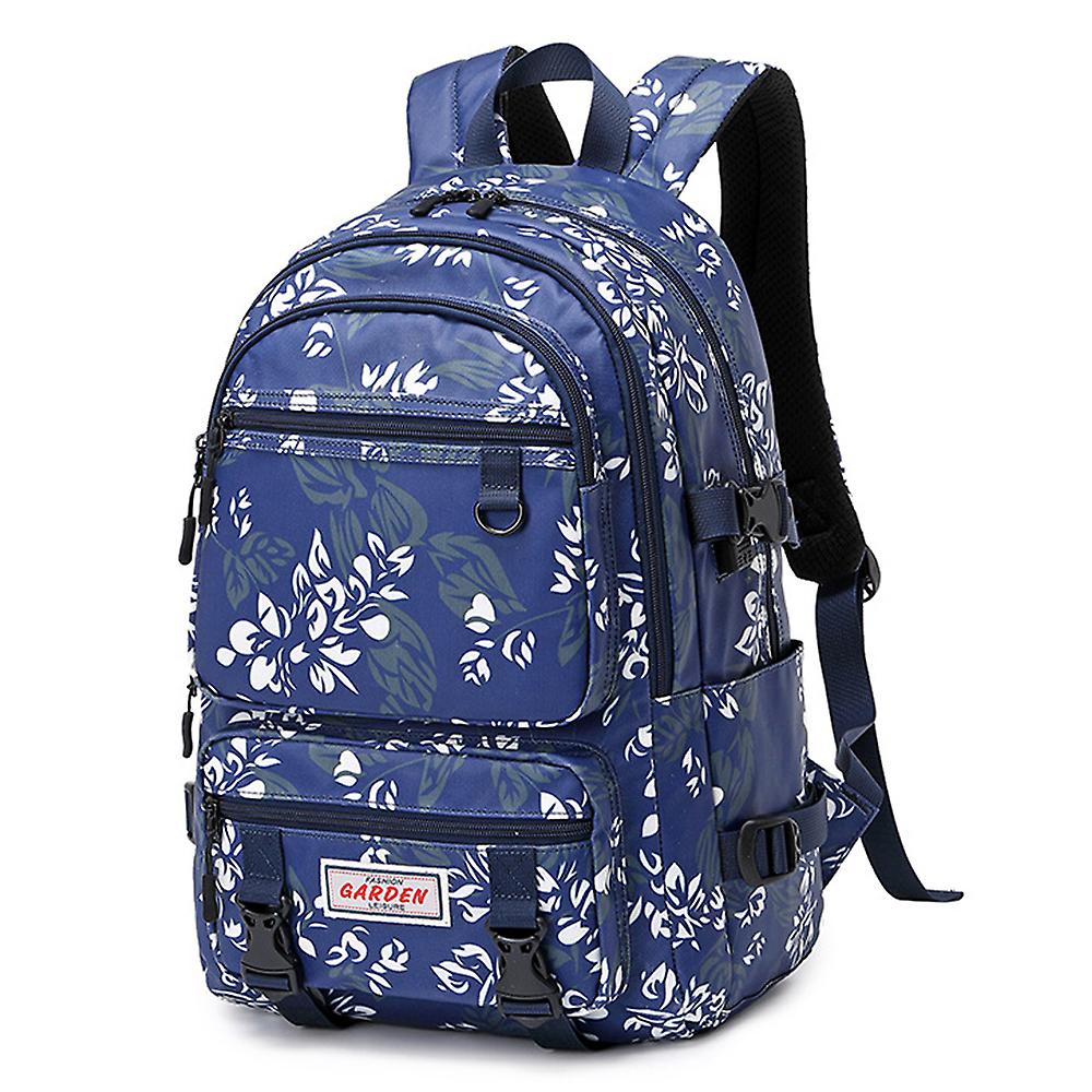 Floral Backpack With Usb Port For School Girls