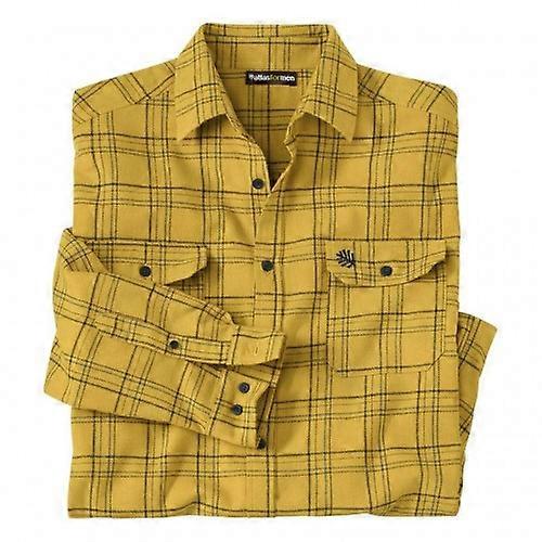 Atlas For Men Mens Checked Flannel Shirt
