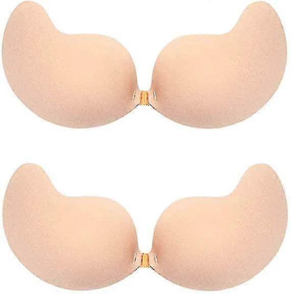 2パックセルフ接着剤目に見えないブラジャープッシュアップバックレスストラップレスマジックスティッキーブラジャー女性用