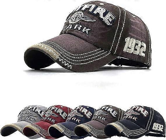 Men's Cap Retro Style Breathable, Baseball Cap for Unisex Pure Cotton, Adjustable Summer Baseball Hat - Head Circumference 56-60cm