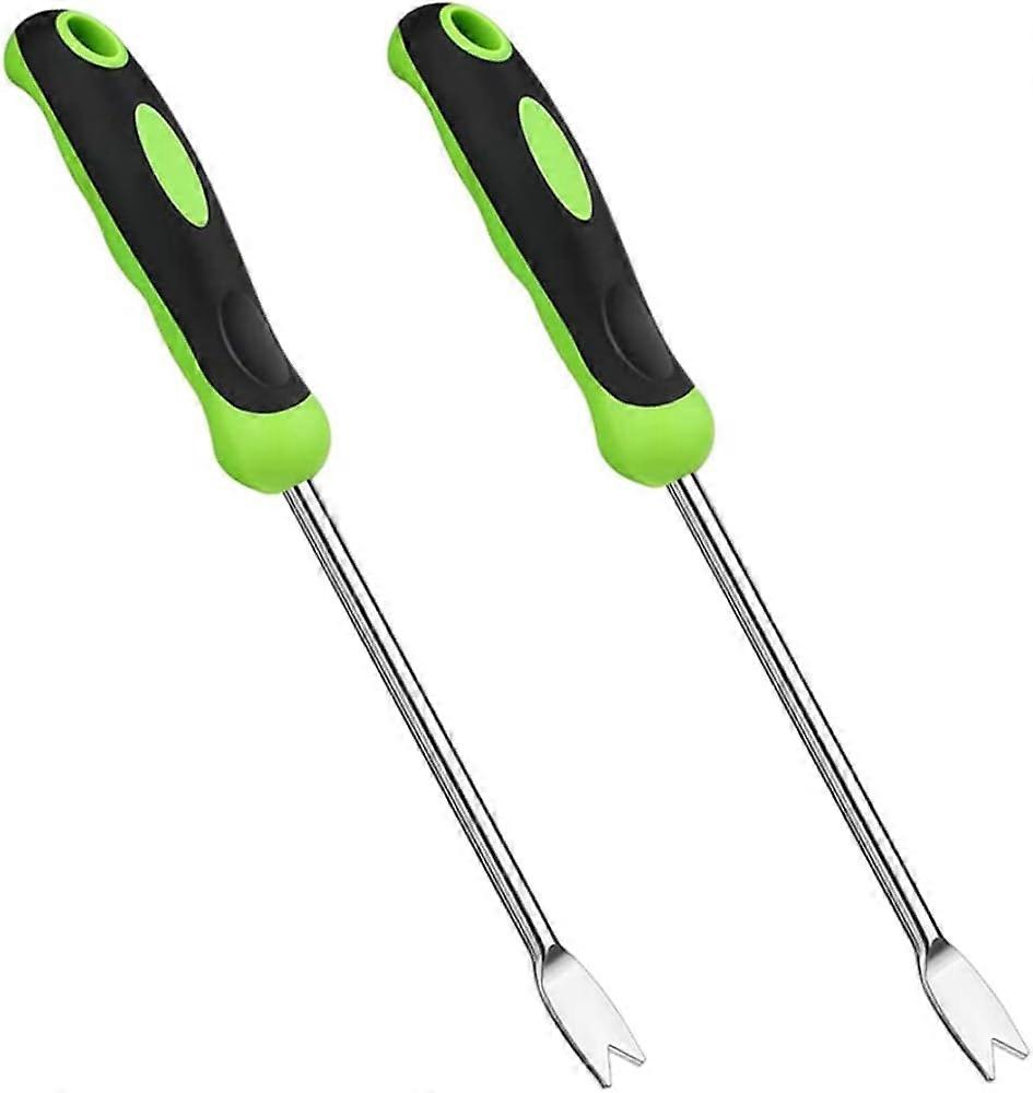 Manual Weeding Tool Garden Weeding Tool Stainless Steel Weeding Tool for Digging Garden or Patio 2PCS