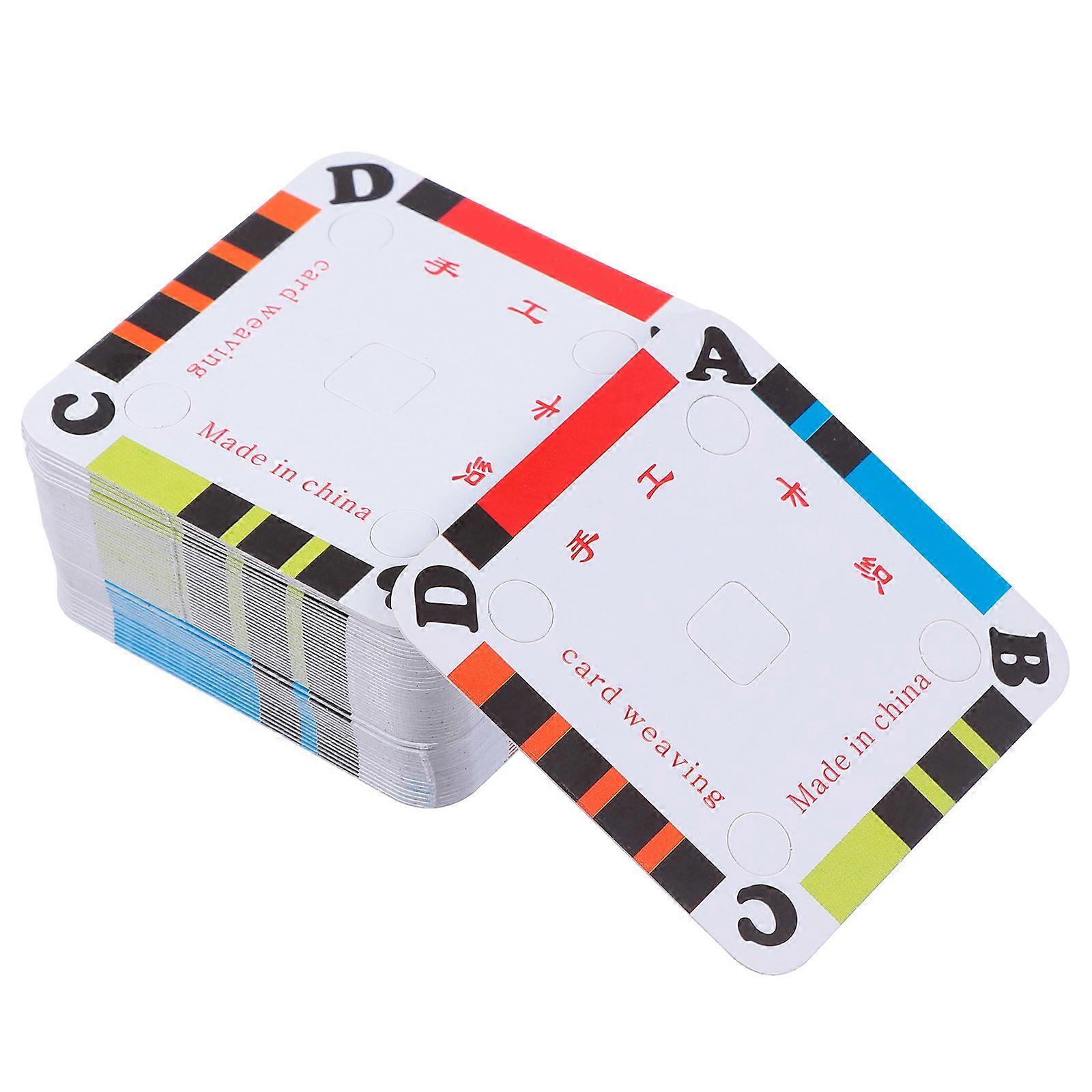 100 stuks weefkaarten papieren weefgetouwkaarten tablet voor weefgetouw weefgetouw benodigdheden