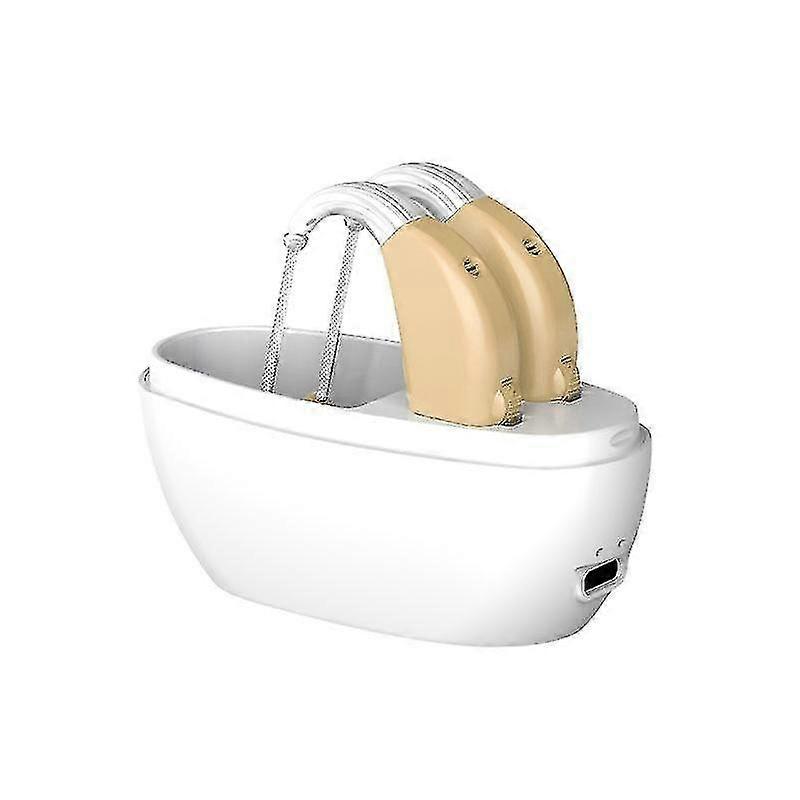 Rechargeable Beige Hearing Aid Sound Amplifier
