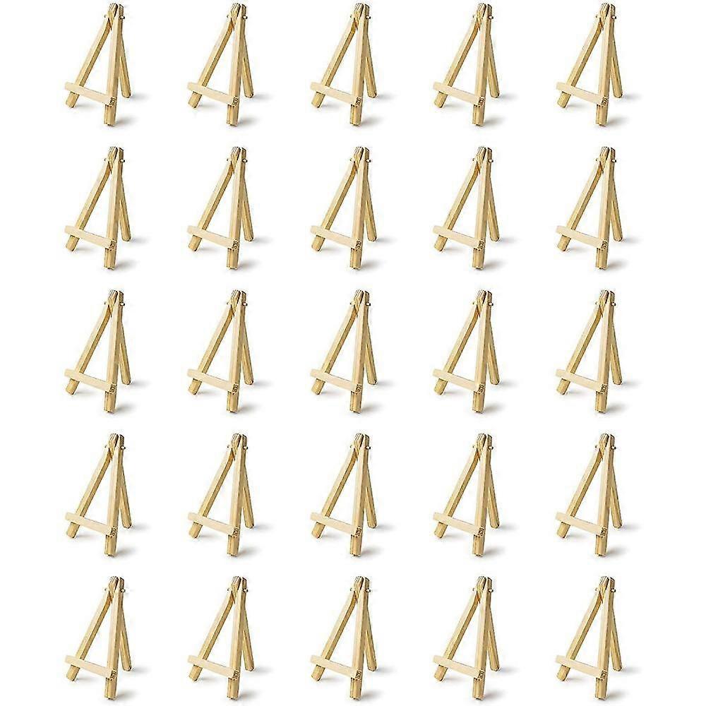 25 Adet Mini 5 İnç Ahşap Şövale. Kartvizitler, Teşhir Fotoğrafları, Küçük Tuvaller, Sınıf U[X