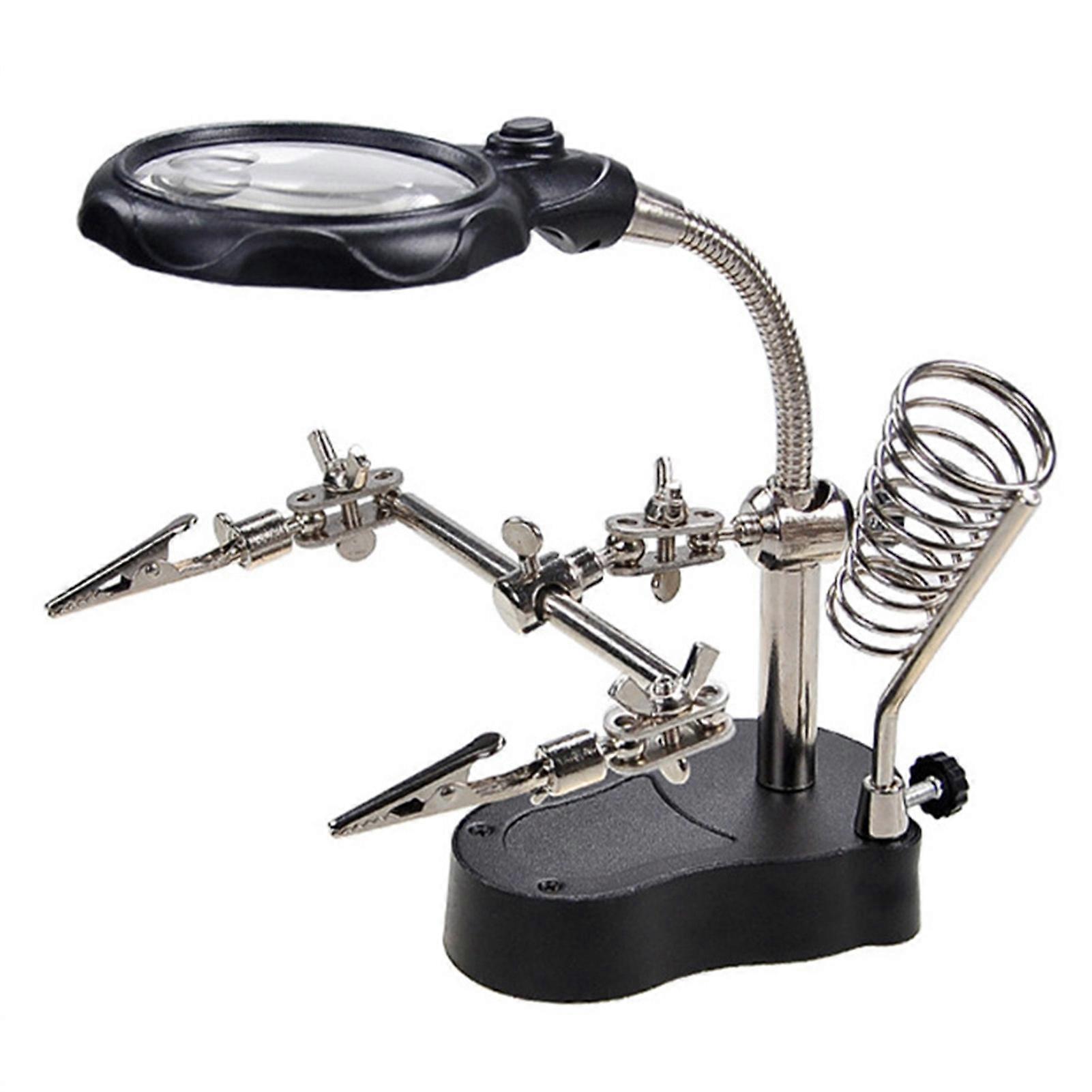 Precision LED Magnifying Stand for Modelling and Philately