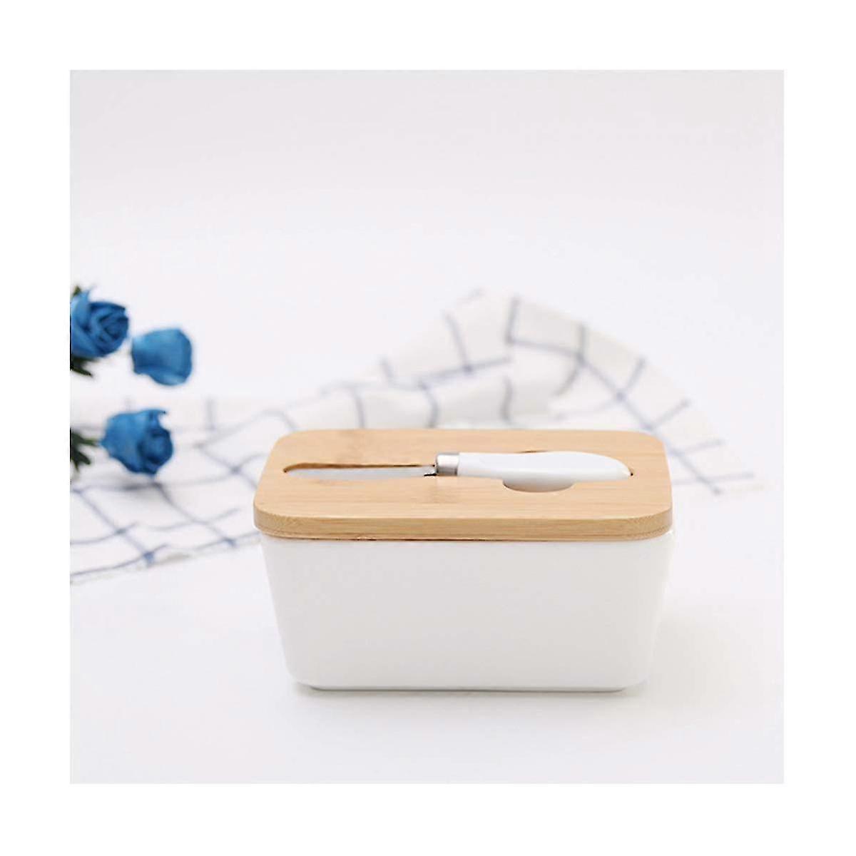 Food Containers Ceramic Butter Dish Nordic Style Butter Box Keeper Container Food Storage Candy Box