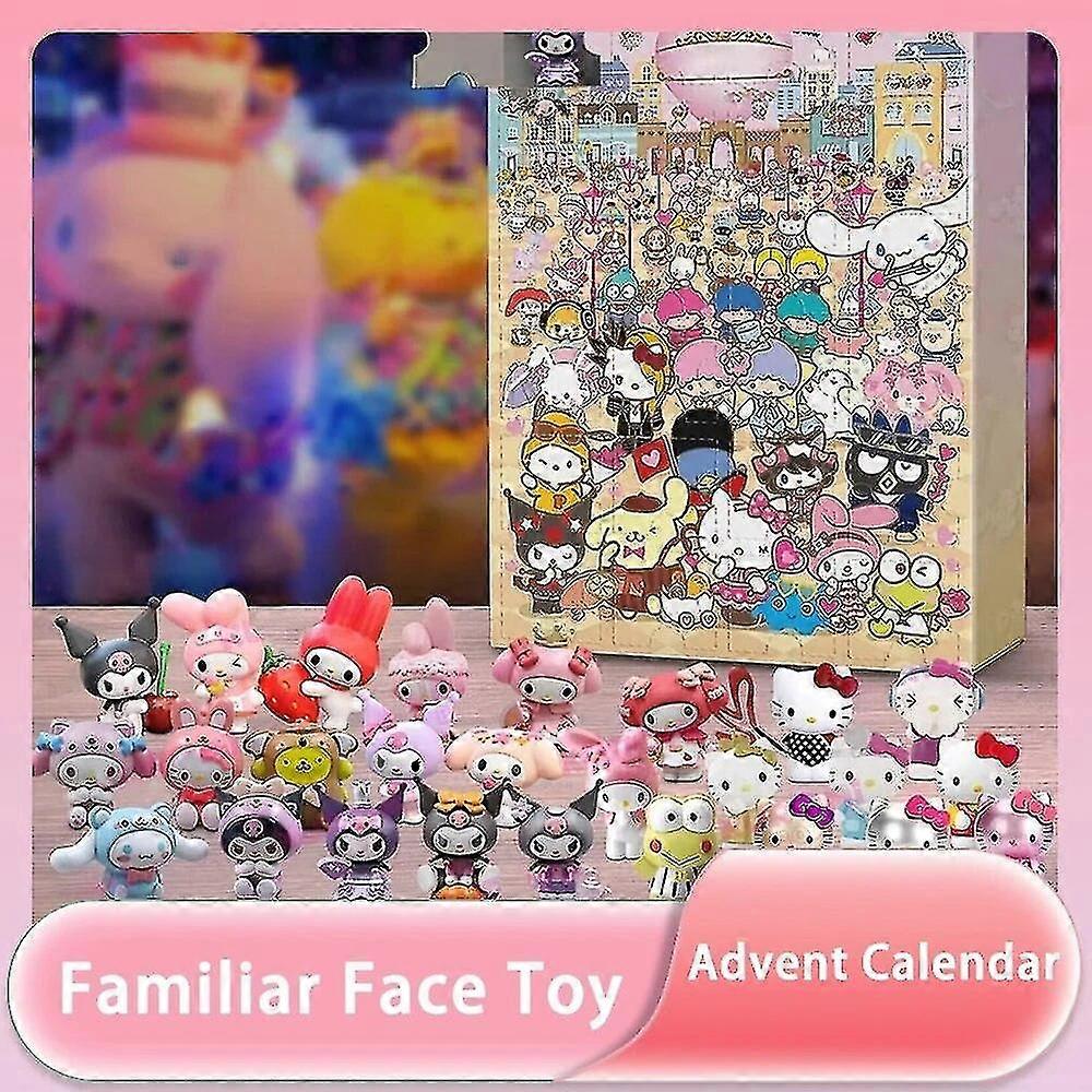 Christmas Advent Calendar Hello Kitty Kuromi Melody Cinnamoroll, image size:1000x1000