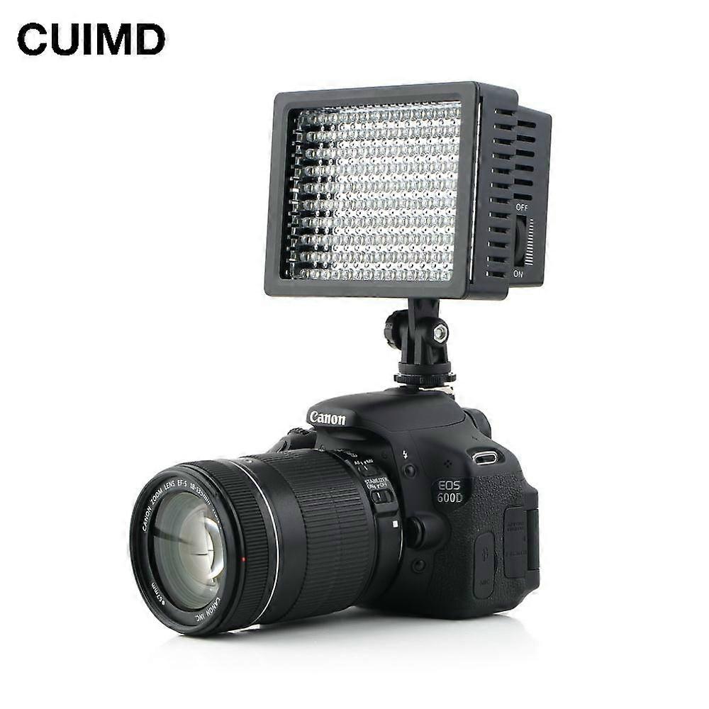 High Power Lightdow LD-160 HD160 LED Video Light Camera Camcorder Lamp with Three Filters 5400K for Cannon Nikon Olympus Cameras