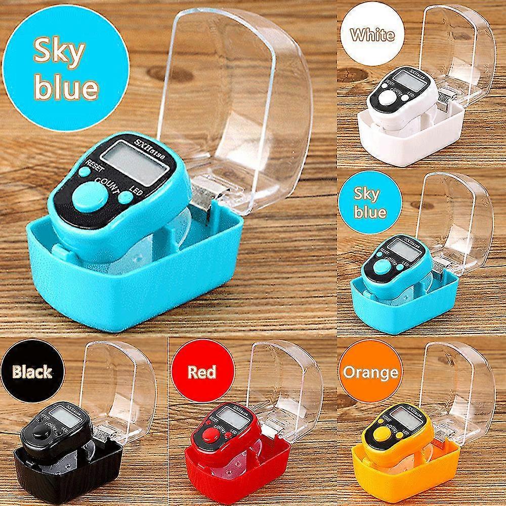 fingerteller digital skjerm elektronisk lap teller ledet lysende teller-MXBC