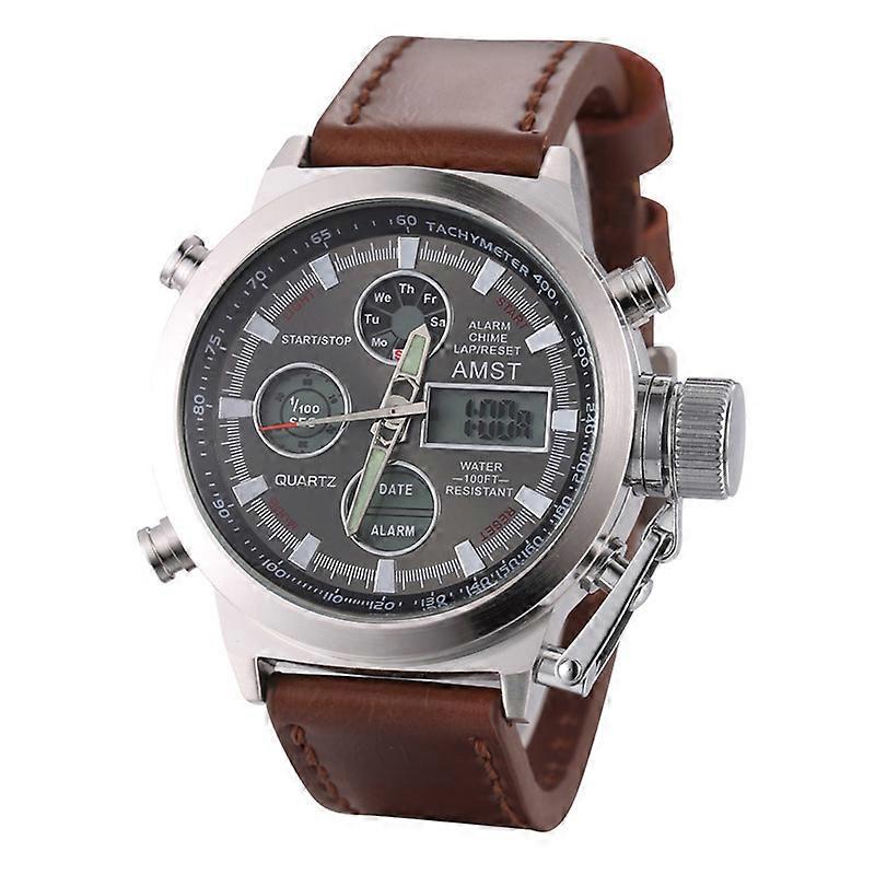 Watches Men Luxury Brand AMST Dive LED Digital Watches Sport Military Genuine Quartz Watch Men Relogio Masculino