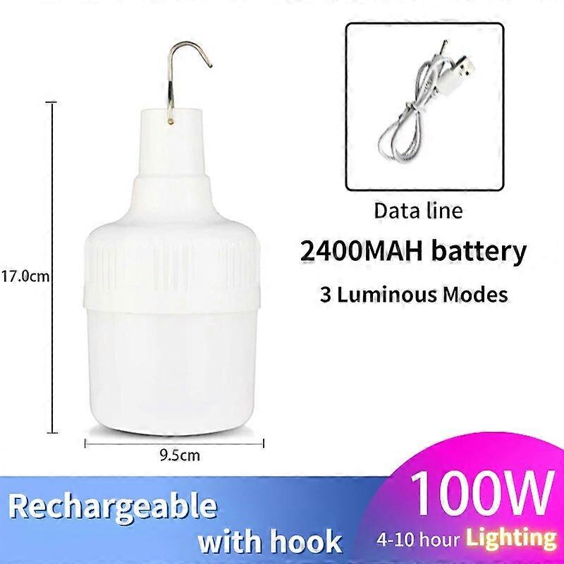 Portable Emergency Lights Outdoor Camping Lamp Battery Powered Rechargeable Tent Lanterns LED USB Bulb Lihgt Fishing Flashlight