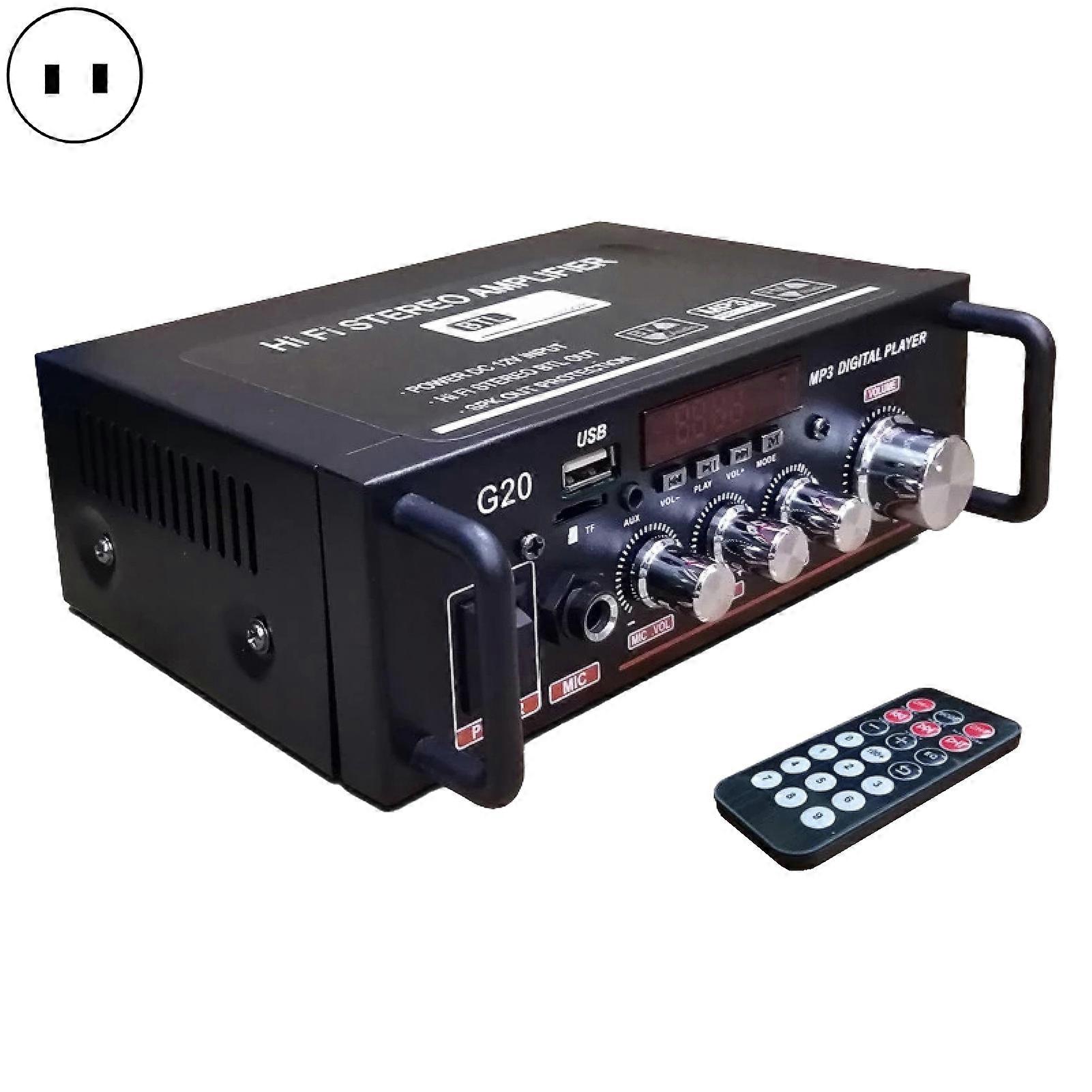 G20 Bluetooth-compatible Amplifier HiFi Subwoofer Convenient 220V 600W Power Amplifier for Car mengxi
