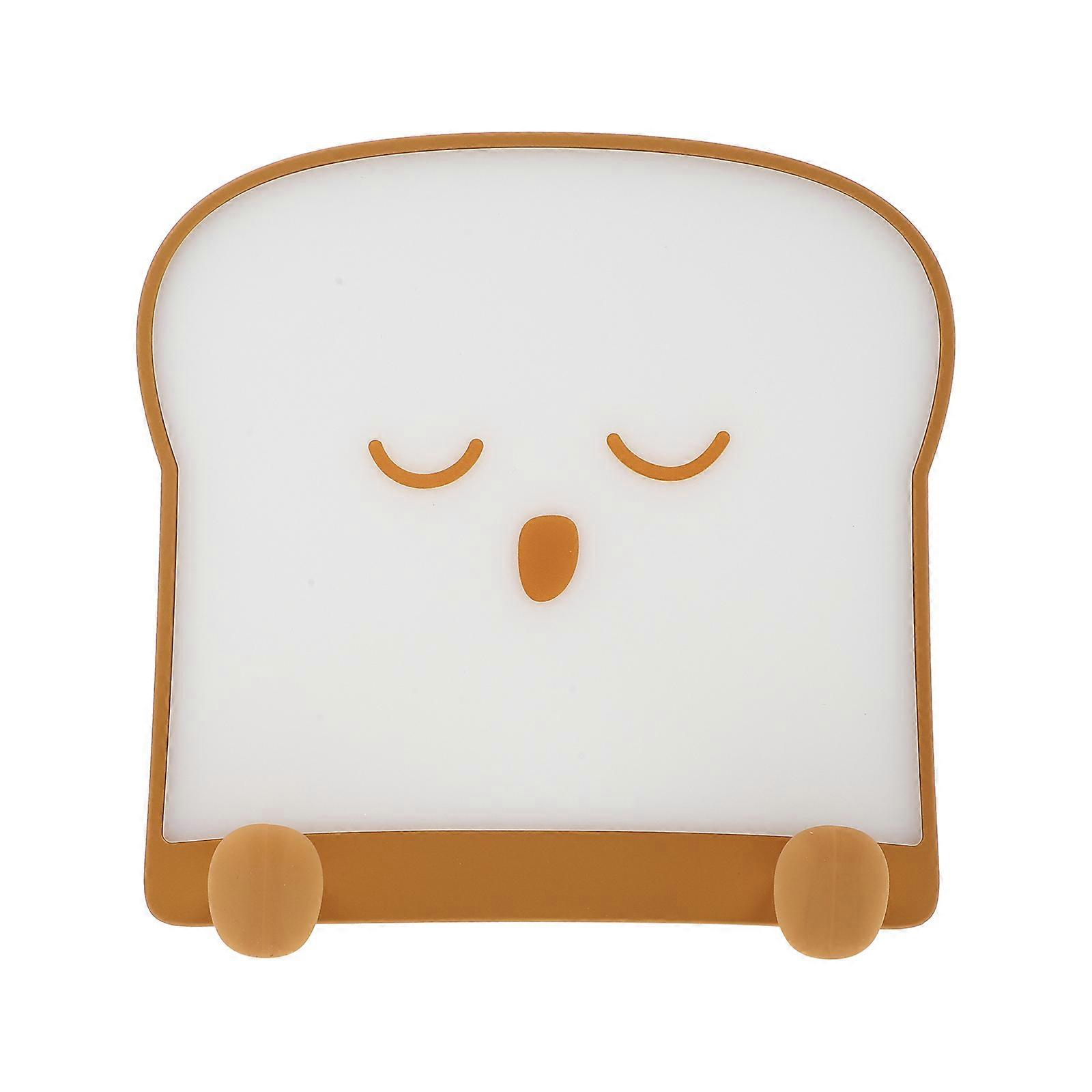 1set Cube Toast USB Rechargeable Night Light Double Luminous Timing Night Light