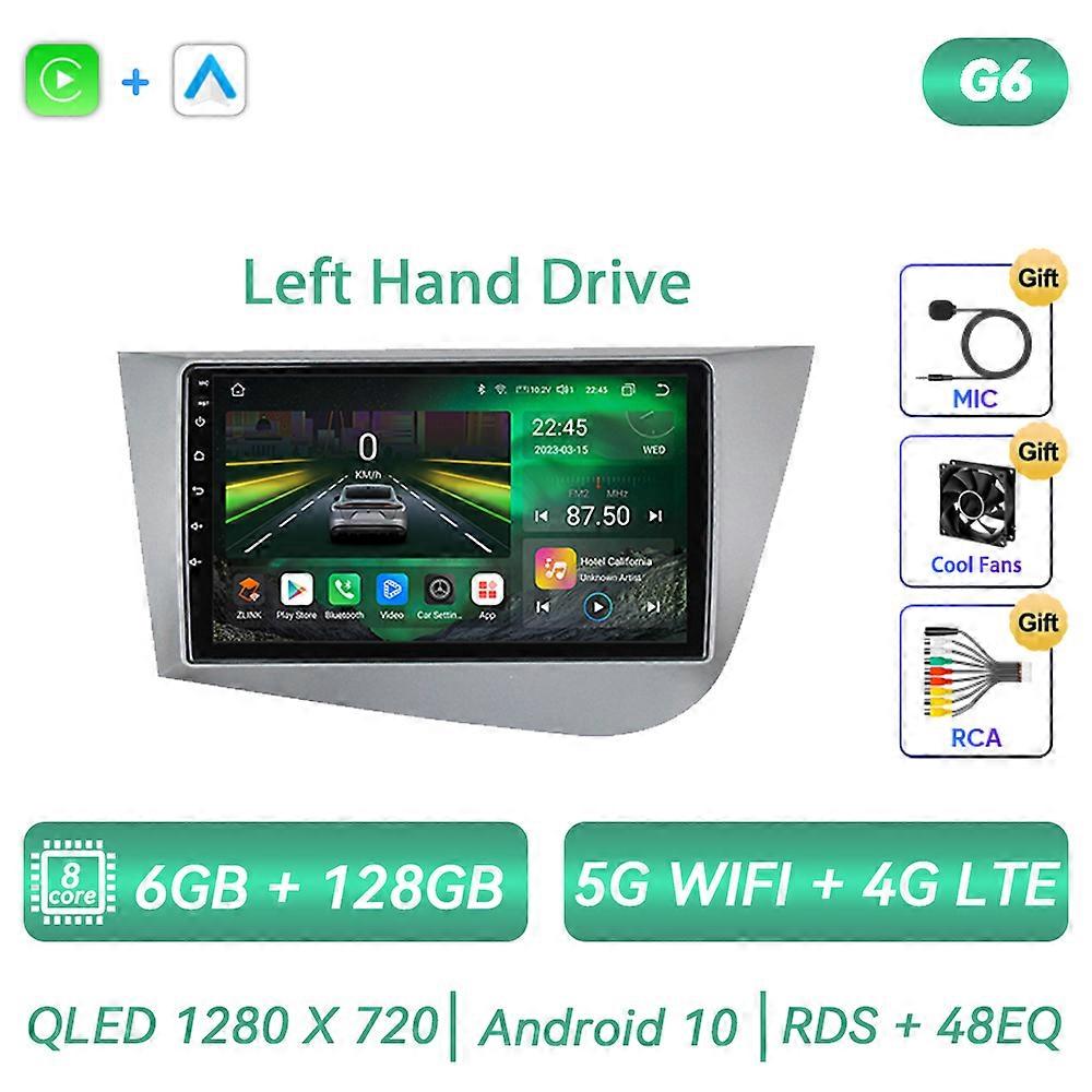 Per Seat Leon 2 MK2 2005 - 2012 Autoradio Android Multimedia Video Player Carplay GPS Navigazione DSP Autoradio QLED Touch Screen