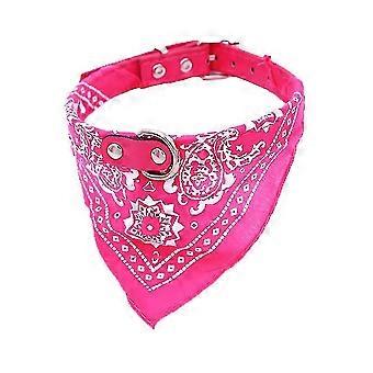 Luck Daw Adjustable Pet Dog Cat Puppies Bandanas Triangle Collars Leather Scarf