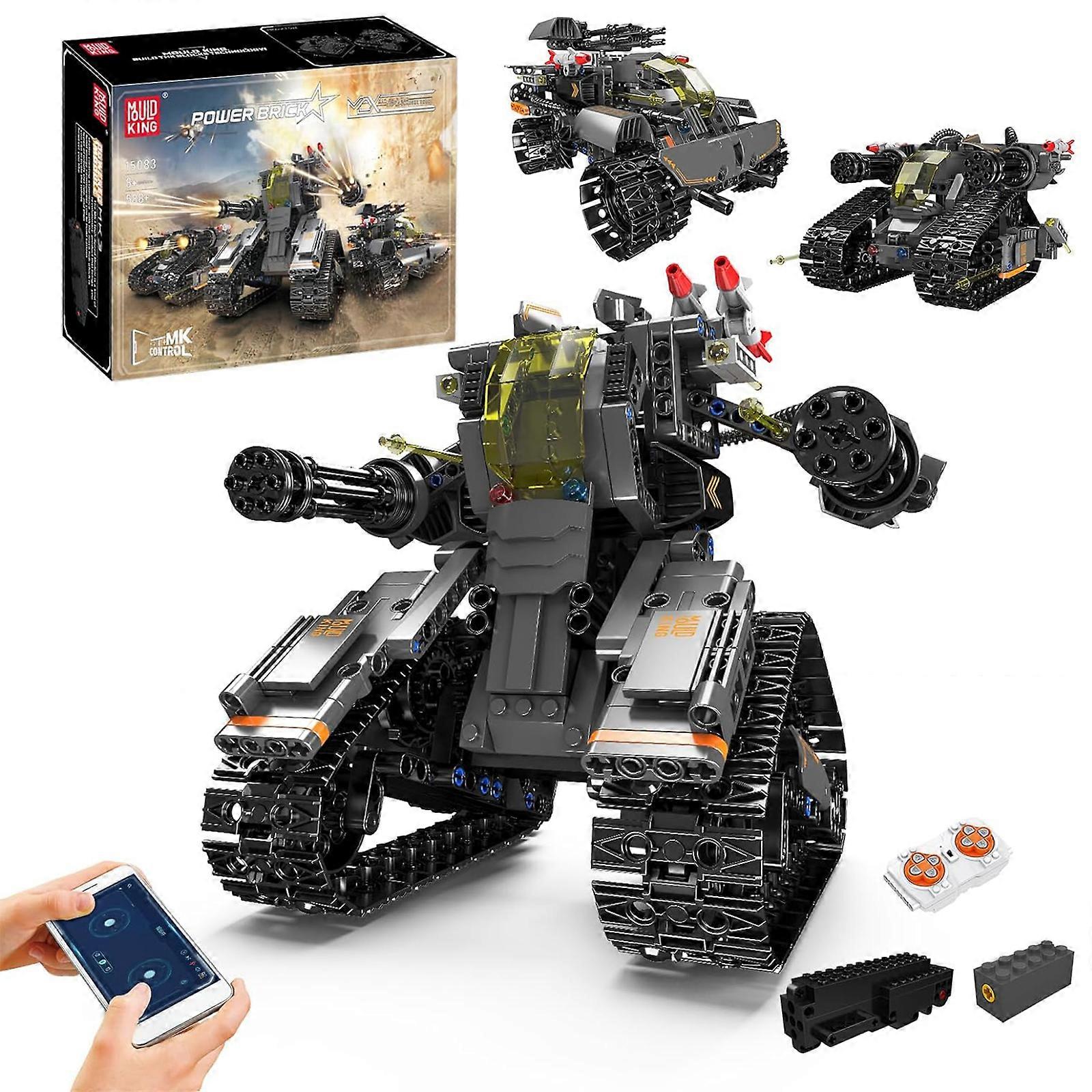 Mould King Robot Building Toys for Kids, 3 in 1 Remote Control Car for Ages 8-12 and up, STEM Project Robotics Science Kit Gift for Teen Boys Girls