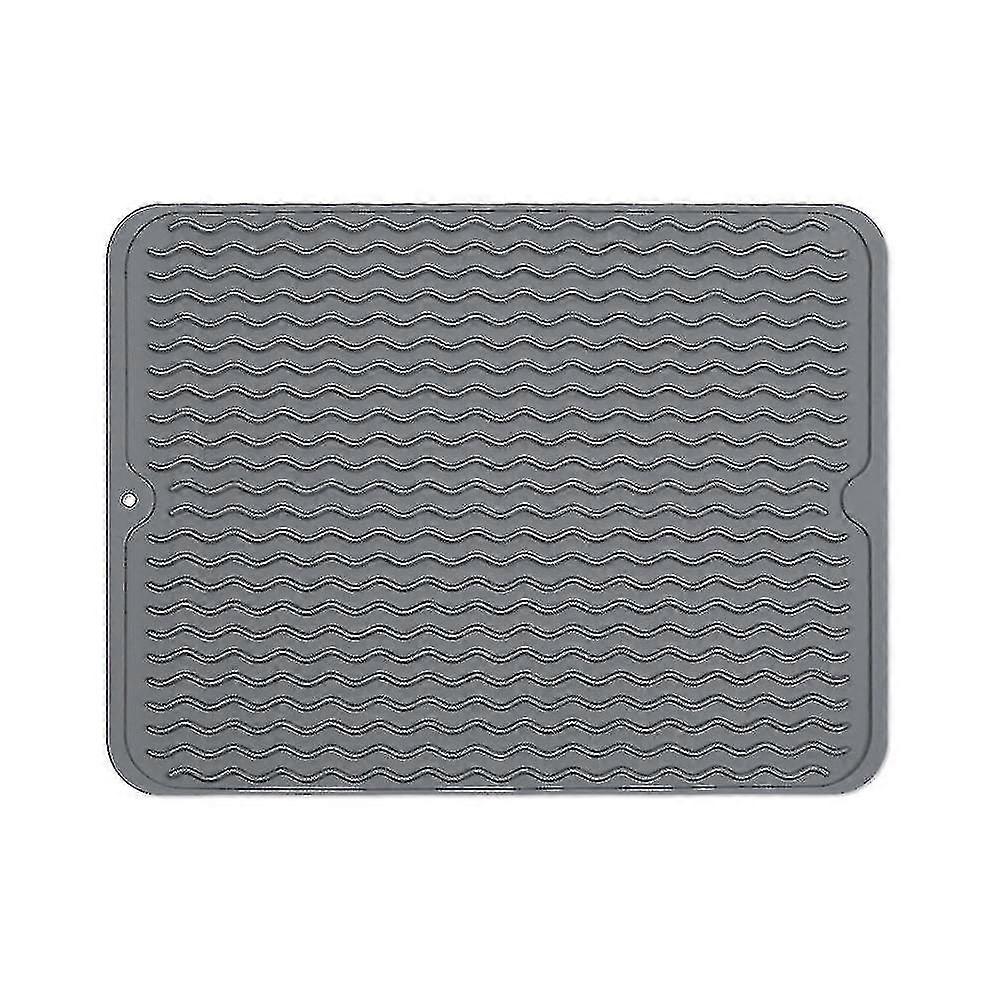 Foldable Heat Insulation Pad Non-slip Table Mat Silicone Drying Mat Wave Draining Pad Kitchen