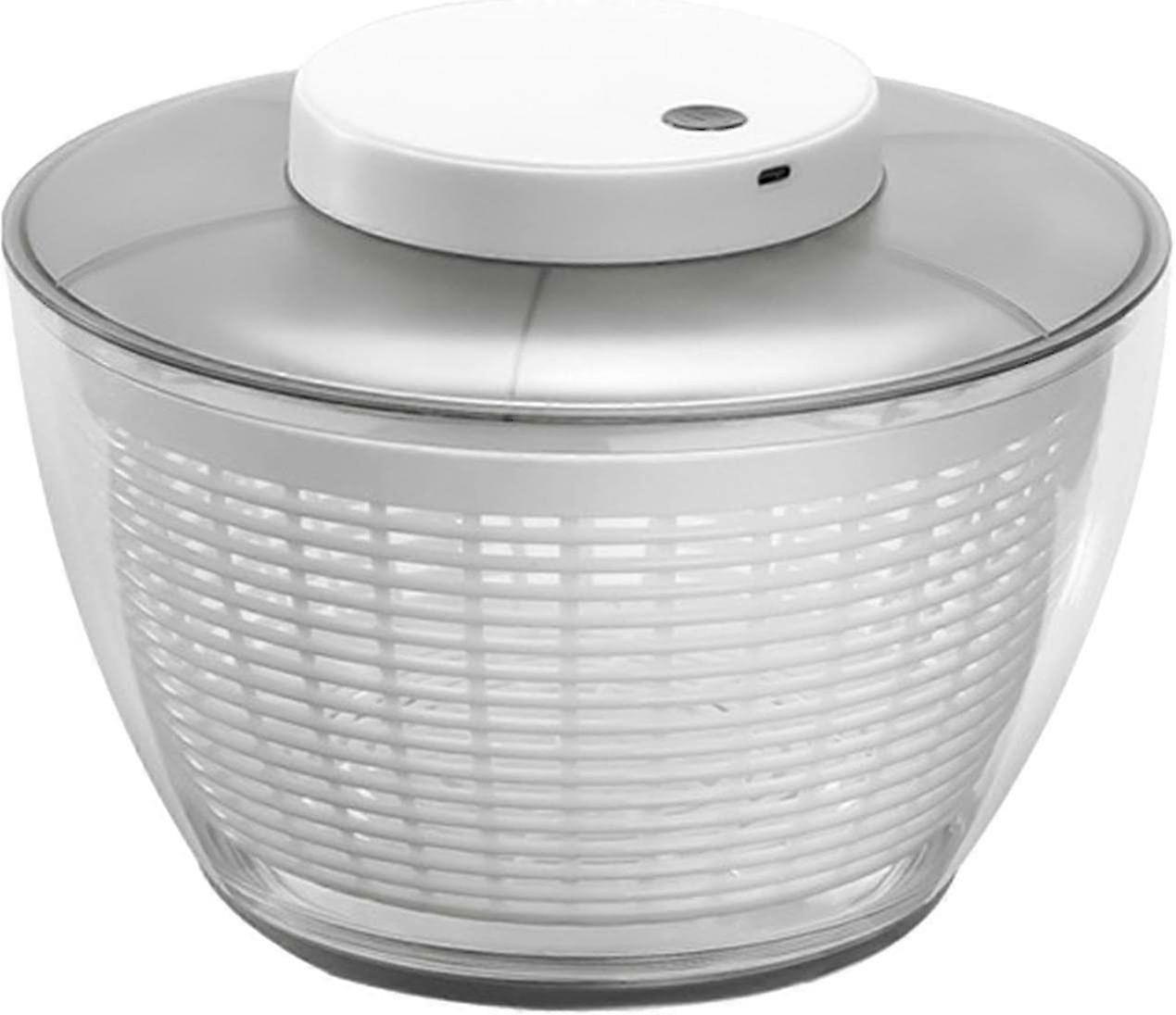 Automatic Salad Spinner, 4500ml Wireless Usb Salad Spinner Dehydrator For Fruit Vegetables, Large Capacity Rotator