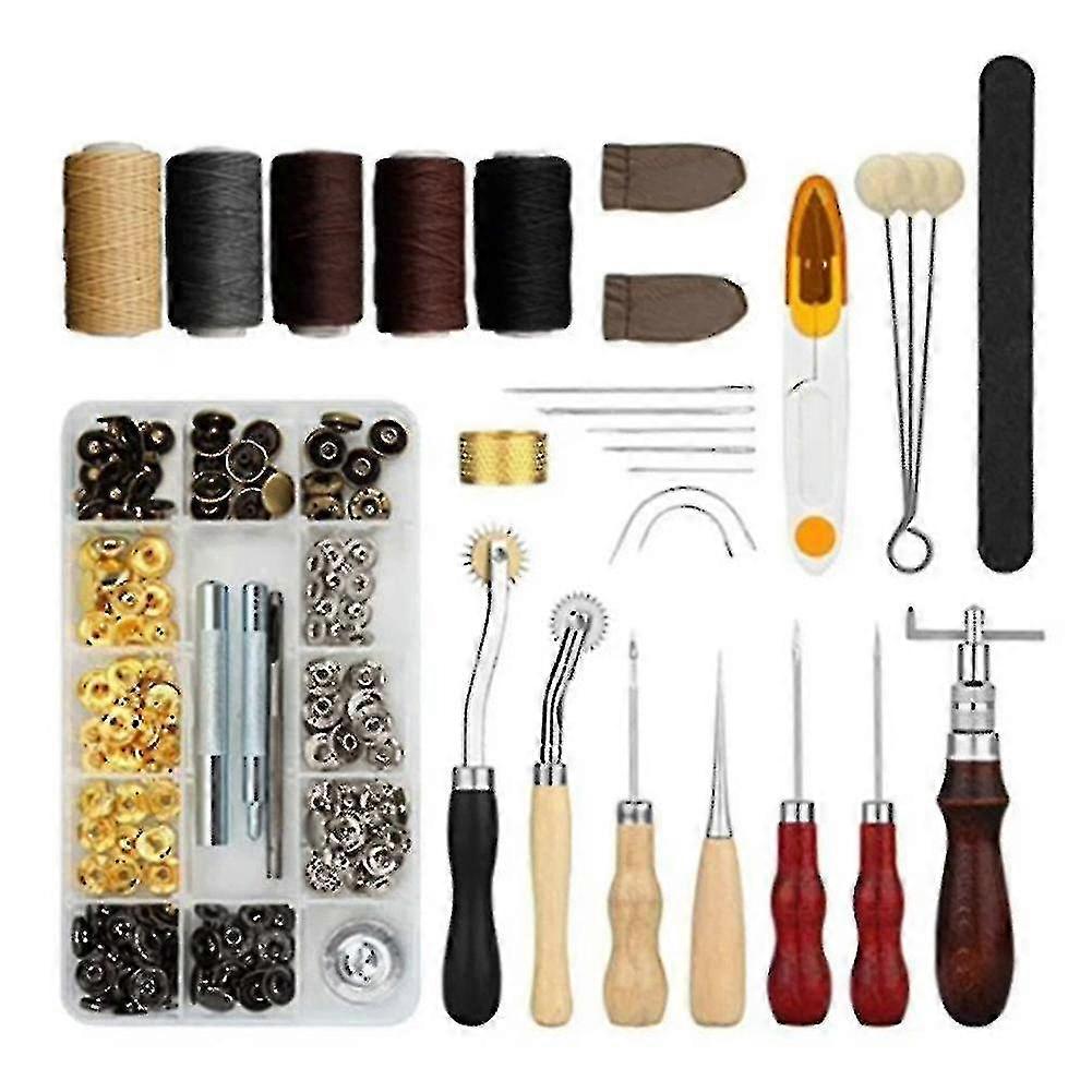 Professional Leather Tool Set 28 Pcs Sewing Tool Diy Hand Sewing