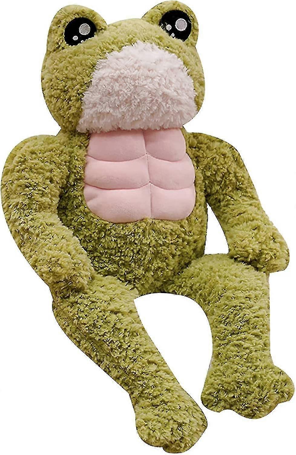 1 Pcs Plush Muscle Frog Doll