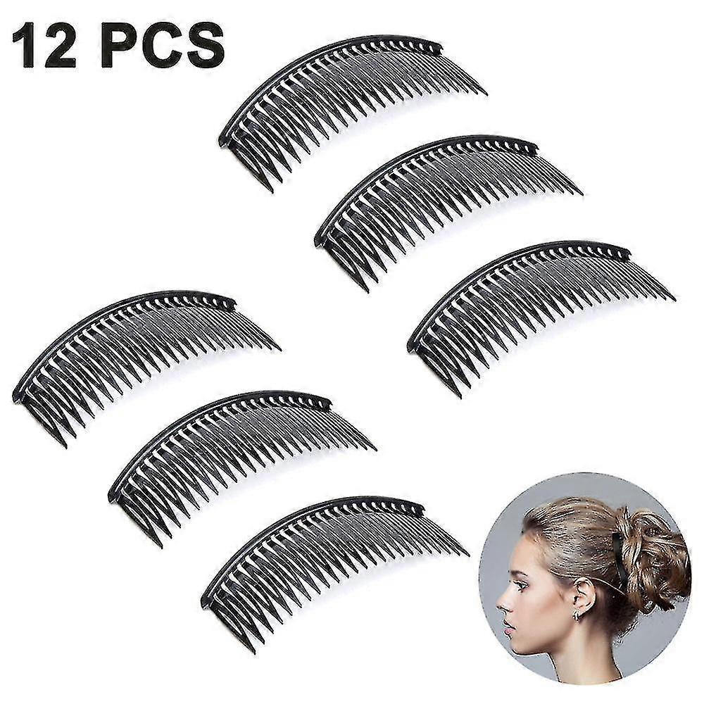 Hair Side Combs, Set Of 12 Small,, Strong Hold Hair Clips  No Slip