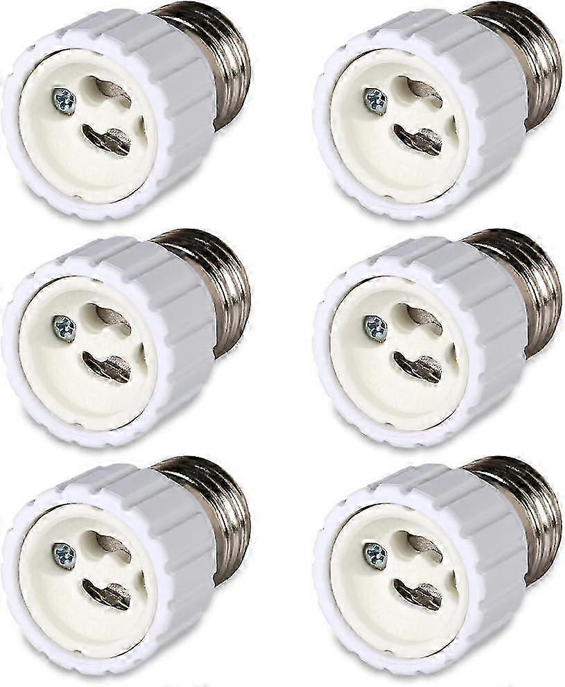 6 Pack E27 Bayonet Socket to GU10 Socket Converter, 220-240V [Energy Class A]