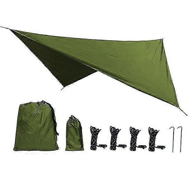 190t Rombo Impermeabile Telo Tenda Ombra Outdoor Camping Amaca Rain Fly Uv Garden Tenda da sole Baldacchino Ombrellone Ultraleggero 340x260cm