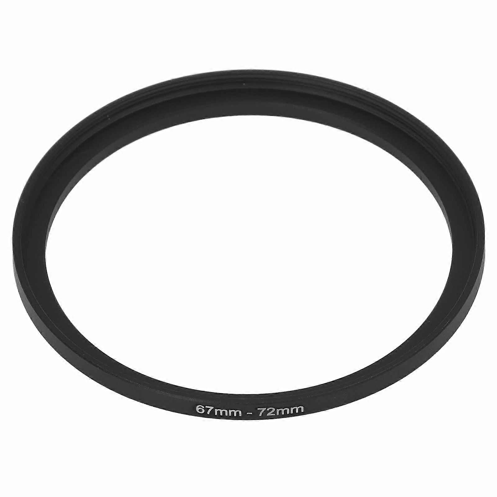 Adaptateur de filtre noir, bague de réduction en alliage d'aluminium, convertisseur élévateur pour objectif de caméra gros plan UV CPL ND 67-72 mm
