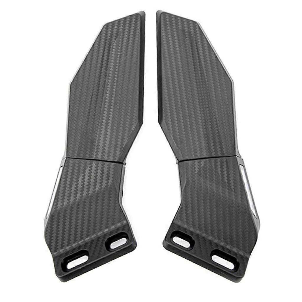 1 Pair Wing Rearview Mirrors, Modified Motorcycle Wind Wing Mirrors Adjustable