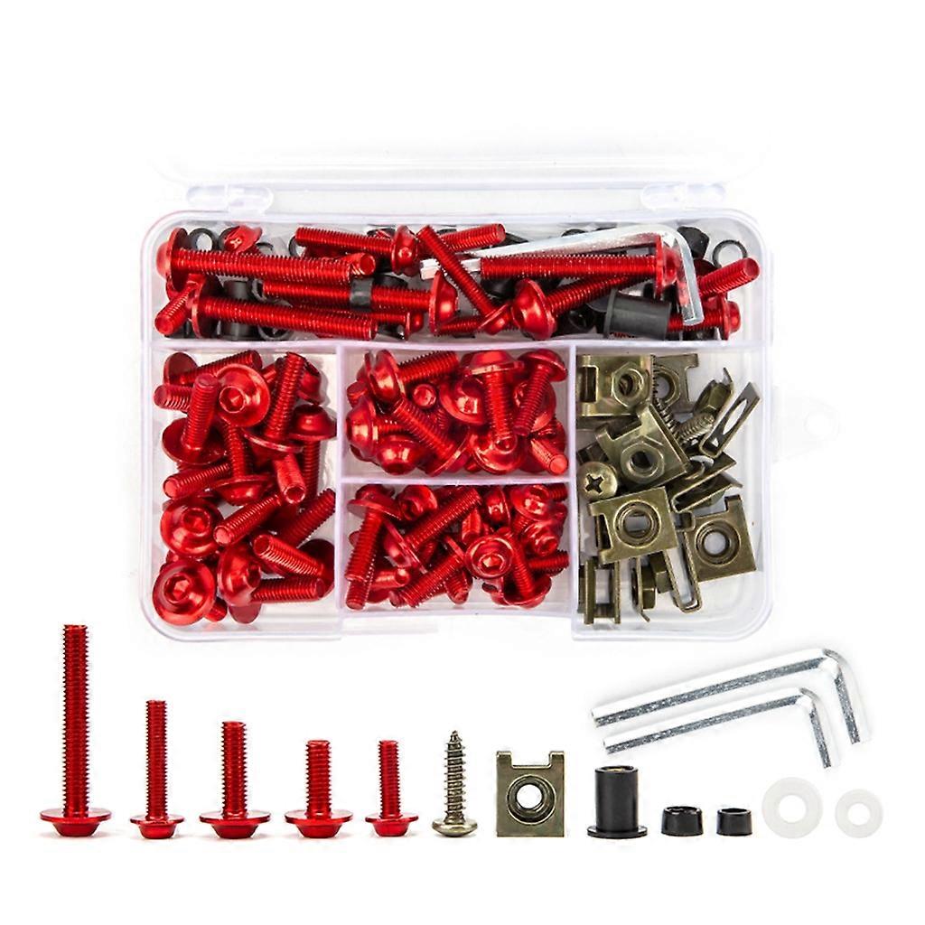 177Pcs Bodywork Screw Fairing Bolts Kit for Motorcycle Windscreen Windshield