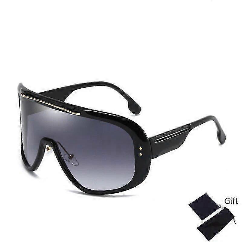 Emosnia Oversized Classic AdultoÓculos de sol adulto One Piece Brand Design Windproof Sun Glasses Sports Shield Big Frame Masculino UV400