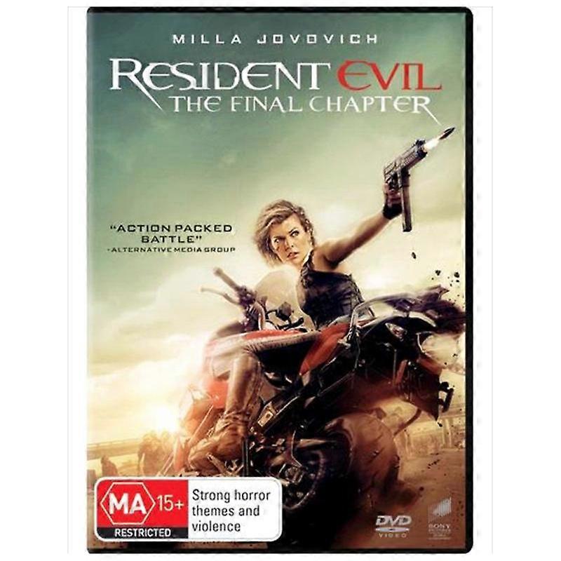Universal Sony Pictures Resident Evil The Final Chapter Dvd