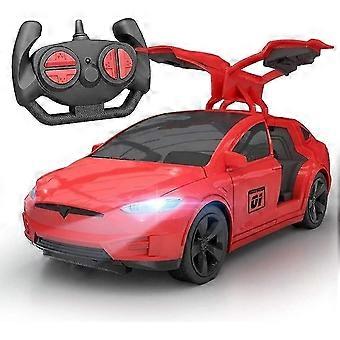 high qualityAoopoo New Year Christmas 4-Channel Tesla Dynamic Elegant Remote Control Car Rc Vehicle Gifts For Children Dynamic Remote Control Car Rech