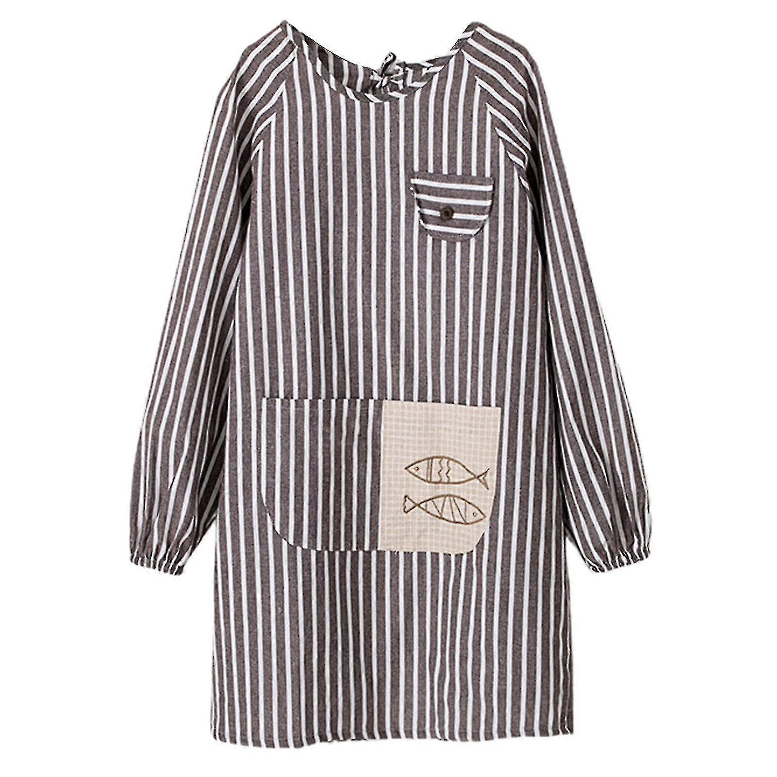 Forkle Hudvennlig Oljetett Polyester Bomull Justerbare Stropper Voksne Smock Forklær For Matlaging S202412277538