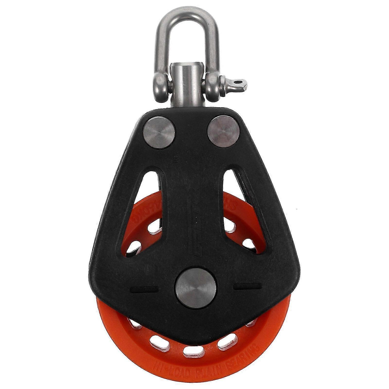 Sailboat Pulley Nylon Crane Pulley Block Lifting Single Pulley Swivel Pulley Small Gym Pulley