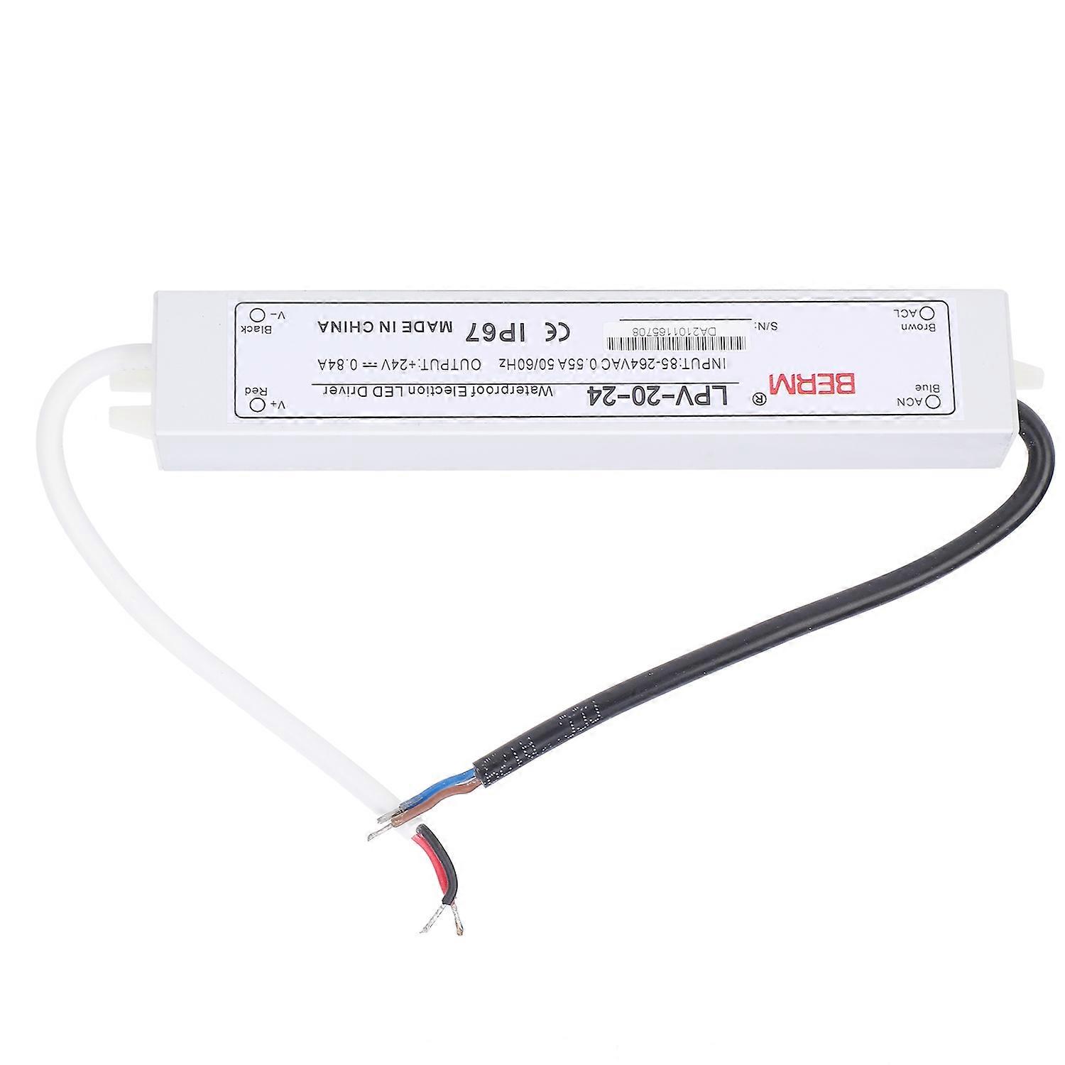BERM Switching Power Supply Waterproof Single Output Overload Protection LED DC24V 20W