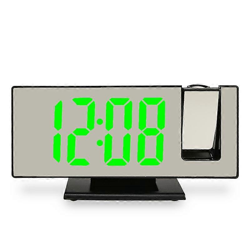 LED Digital Clock with Green Display (No Battery Included)