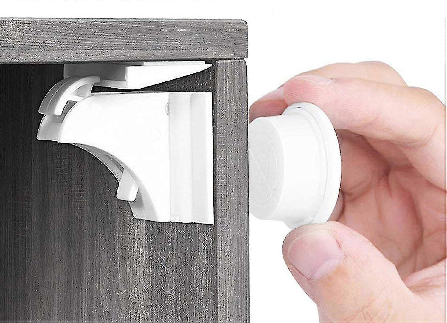 Baby Safety Magnetic Cabinet Lock 20 Locks With 3 Keys Invisible Child Lock For Cabinet And Drawers No Drilling Or Screws - Norjews