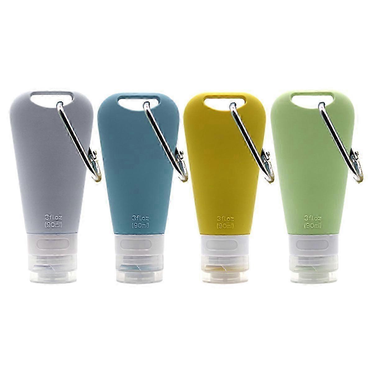 Botellas de viaje de silicona recargables