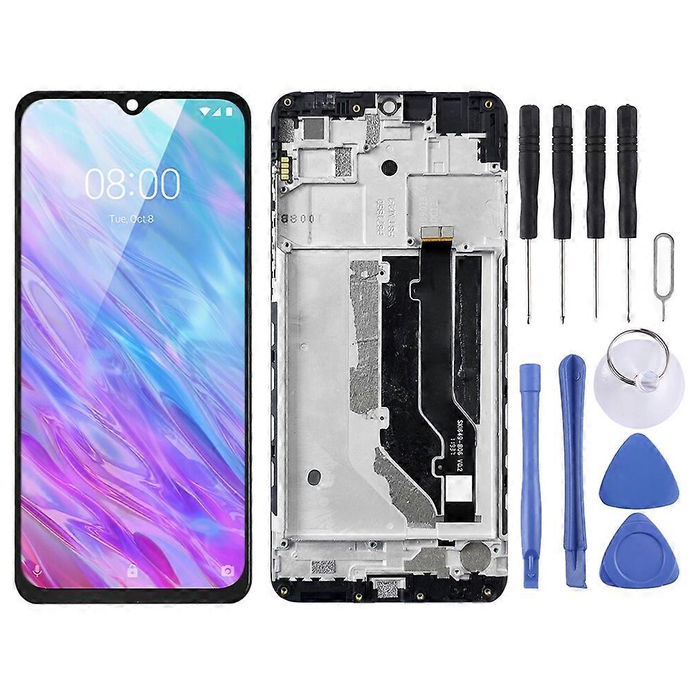 (New arrival) LCD Screen for ZTE Blade 20 Smart / V1050 Digitizer Full Assembly with Frame(Black)