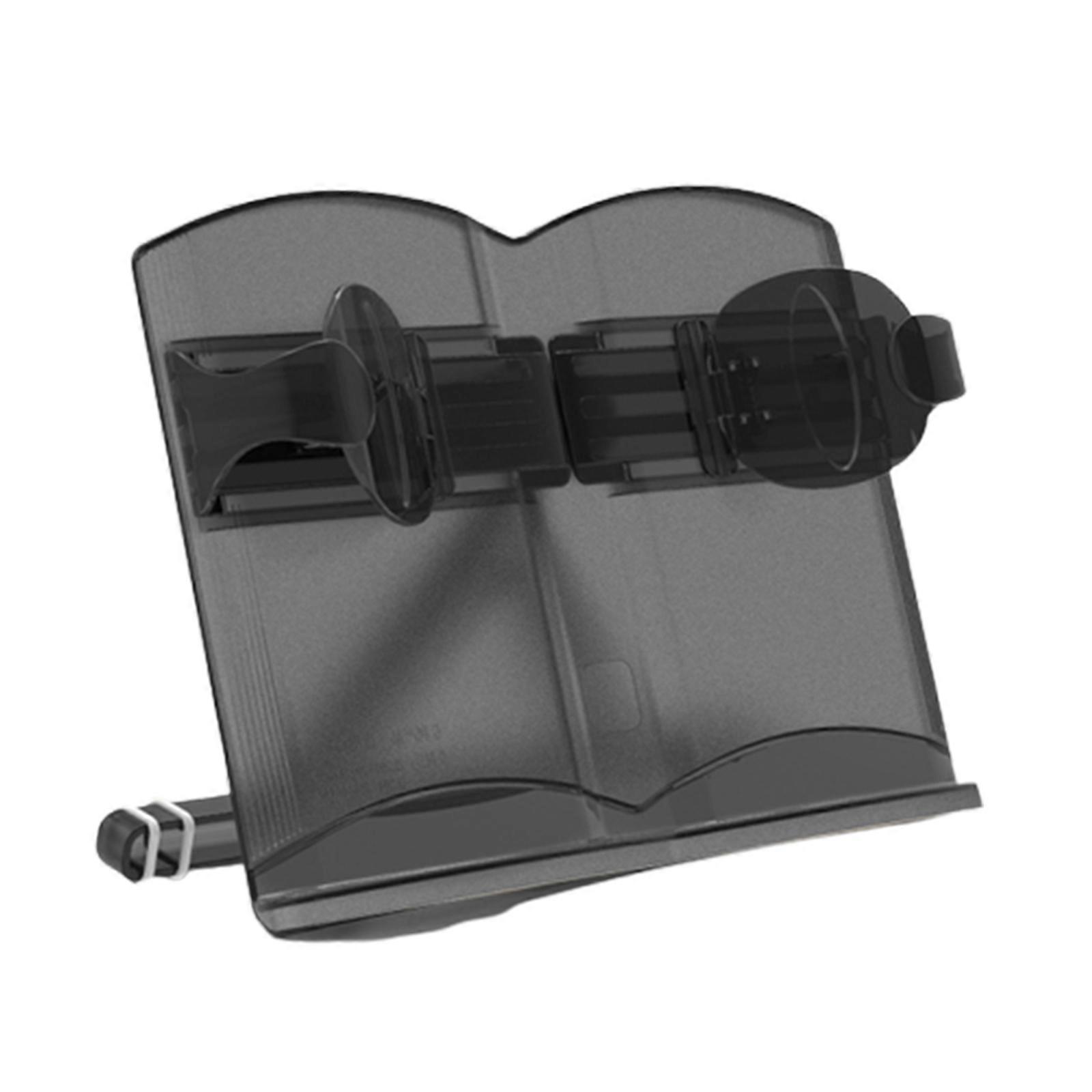 Reading Book Holder ABS Plastic Flexible Adjustable Reading Height and Angle for Home Bedroom Bookshelf Laptop Rack