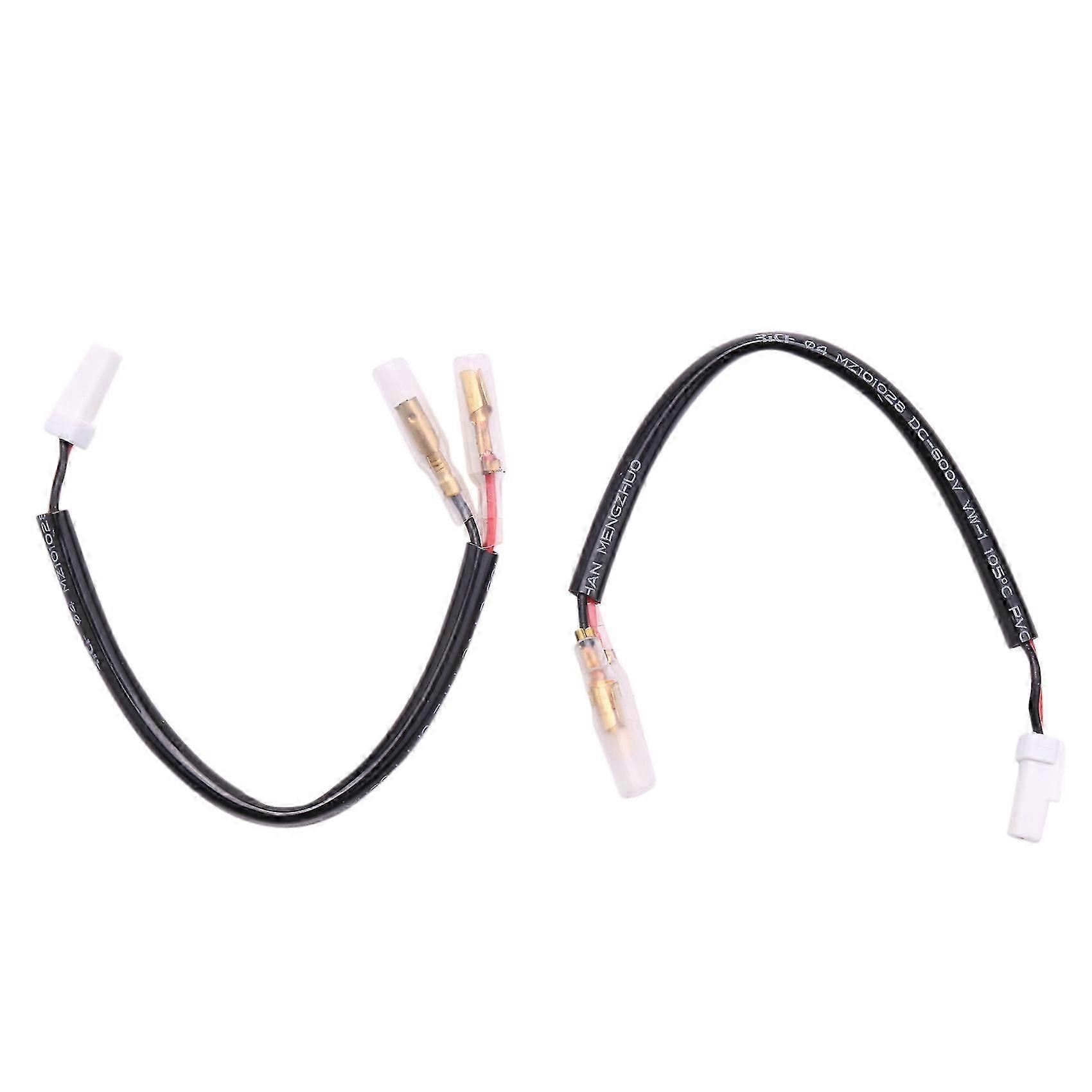 2Pcs Motorcycle Turn Signal Wiring Harness Connector Turn Signal Plug Adapter suitable for