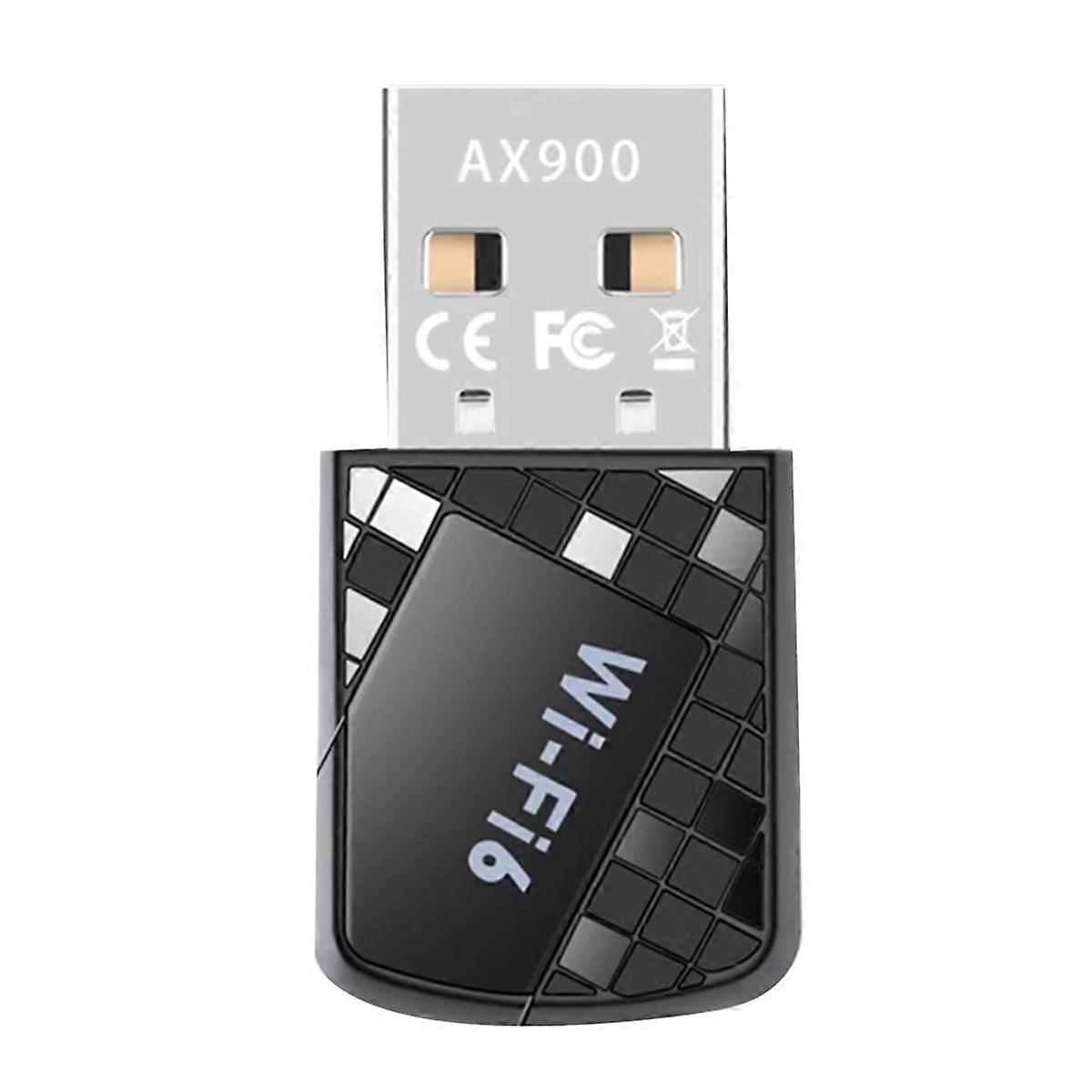 900Mbps USB WiFi 6 Adapter AX900 USB Dongle 2.4G 5G Dual Band Wireless WLAN Receiver for Win10&Win1