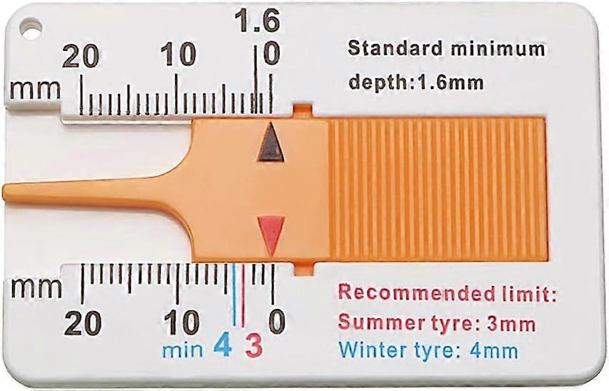 DIYWORK - Μετρητής βάθους Εργαλείο μέτρησης πέλματος ελαστικών 0-20 mm
