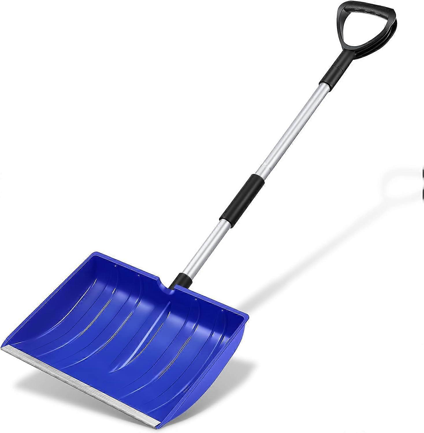 2024 New 52-Inch Snow Shovel for Driveway, Garden, Car, Camping - Plastic Aluminum Blade