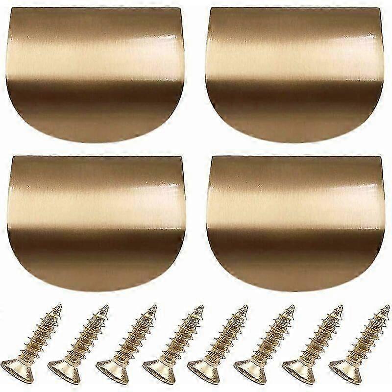 Ensemble de 4 poignées de porte d’armoire invisibles en laiton