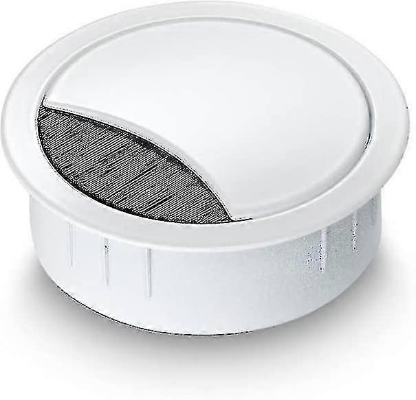 ケーブルソケット、ステンレススチール、塗装された白60mm、複数のケーブル、ブラシシール、取り外し可能なカバー用、高さ約21mm