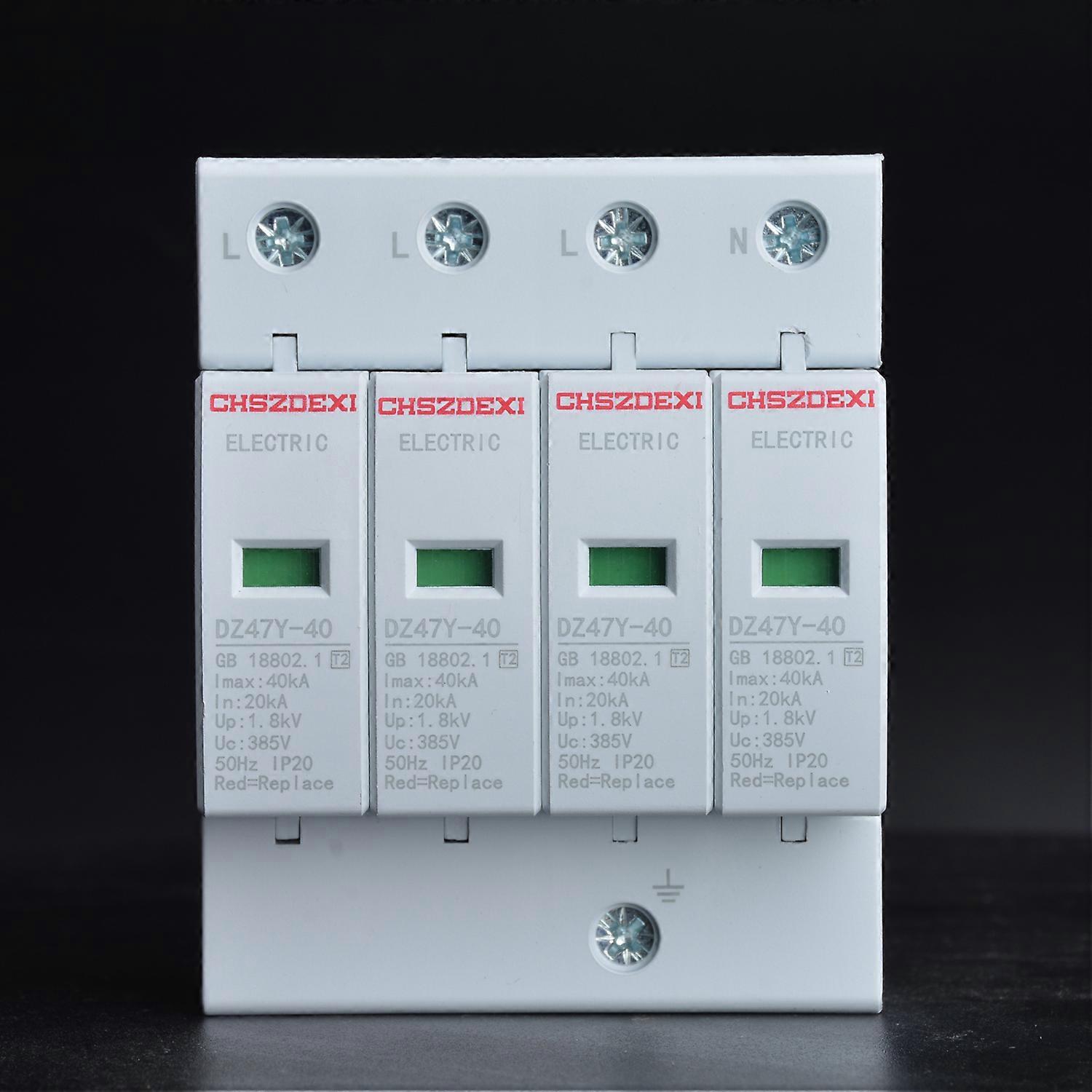 DZ47Y-40KA 385V House Surge Protector Protective Low-voltage Arrester Device 4P Device