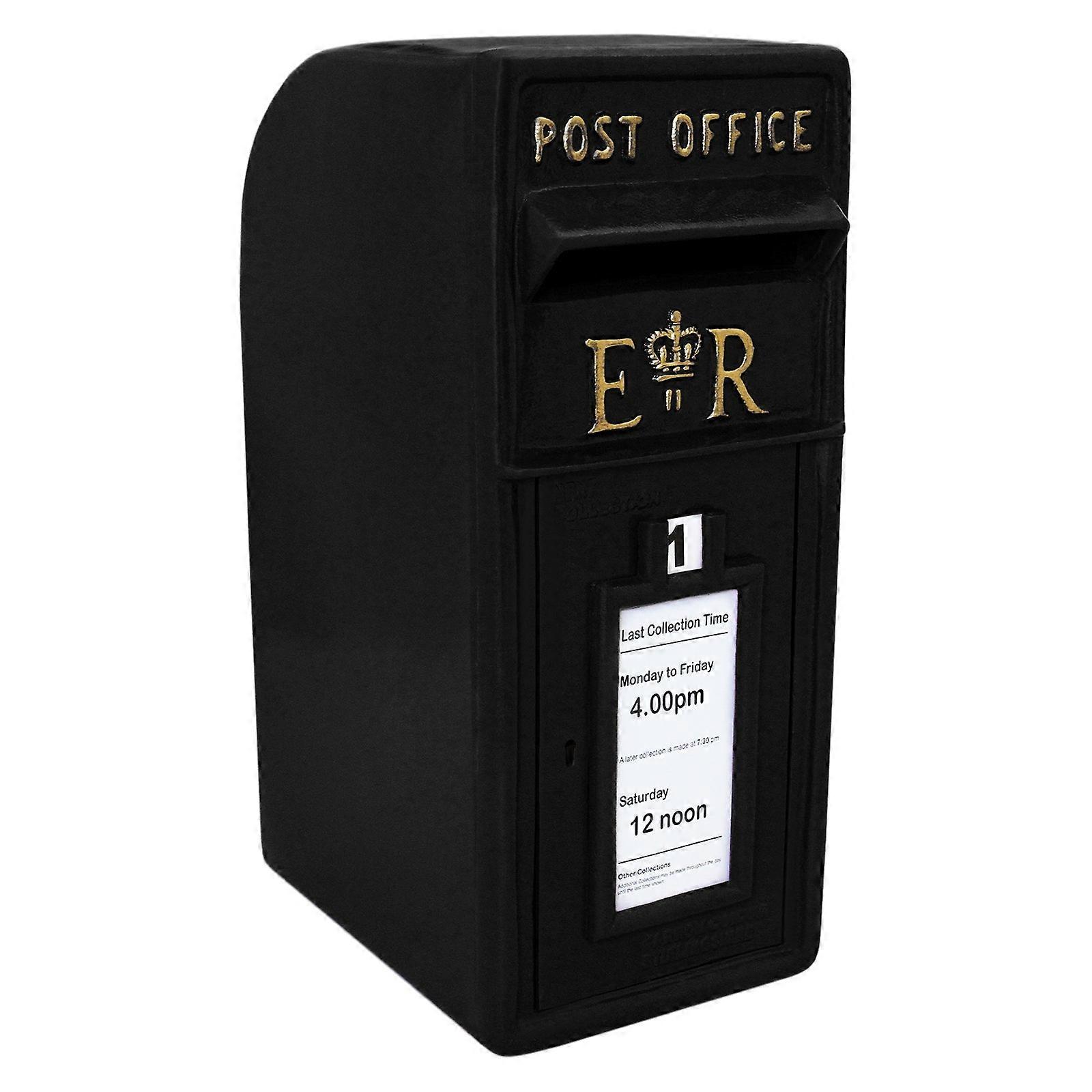 Royal Mail Post Box ER Cast Iron Wall Mounted Wedding Authentic Pillar Replica Lockable Post Office
